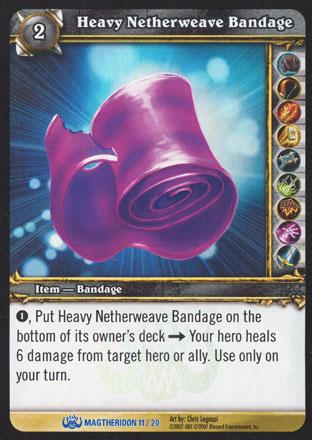 World of Warcraft TCG | Heavy Netherweave Bandage - Magtheridons Lair Treasure 11/20 | The Nerd Merchant