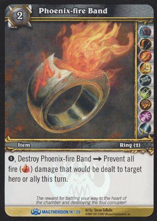 World of Warcraft TCG | Phoenix-fire Band (Foil) - Magtheridon's Lair Treasure 14/20 | The Nerd Merchant