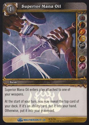 World of Warcraft TCG | Superior Mana Oil (Foil) - Magtheridon's Lair Treasure 17/20 | The Nerd Merchant