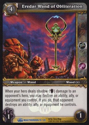 World of Warcraft TCG | Eredar Wand of Obliteration (Foil) - Magtheridon's Lair Treasure 19/20 | The Nerd Merchant