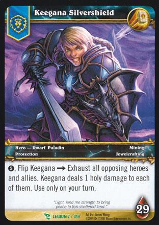 World of Warcraft TCG | Keegana Silvershield - March of the Legion 7/319 | The Nerd Merchant