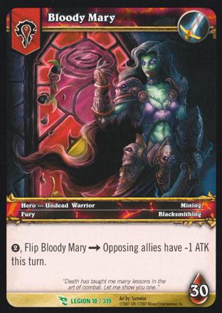 World of Warcraft TCG | Bloody Mary - March of the Legion 10/319 | The Nerd Merchant