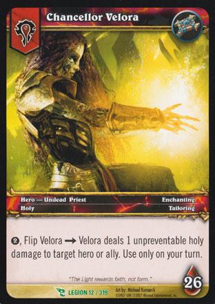 World of Warcraft TCG | Chancellor Velora - March of the Legion 12/319 | The Nerd Merchant