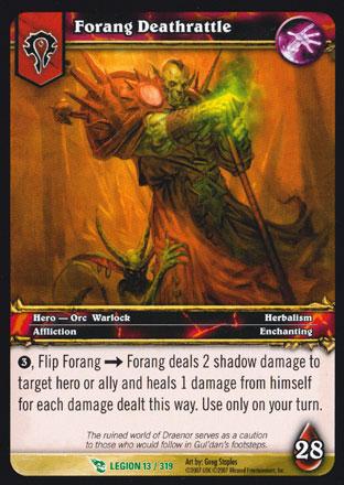 World of Warcraft TCG | Forang Deathrattle - March of the Legion 13/319 | The Nerd Merchant