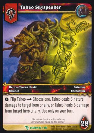 World of Warcraft TCG | Taheo Skyspeaker - March of the Legion 16/319 | The Nerd Merchant