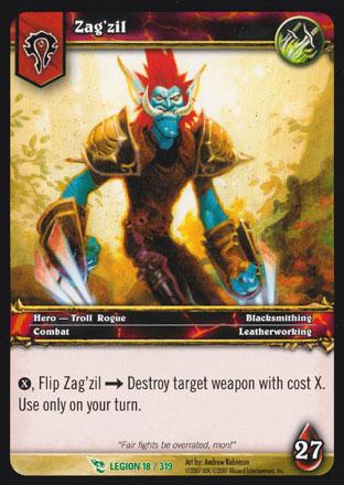 World of Warcraft TCG | Zag'zil - March of the Legion 18/319 | The Nerd Merchant