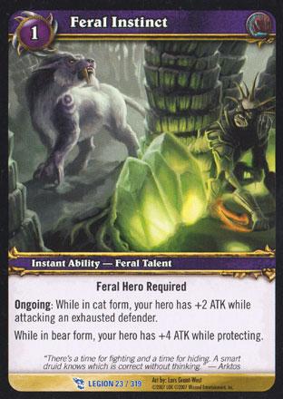 World of Warcraft TCG | Feral Instinct - March of the Legion 23/319 | The Nerd Merchant