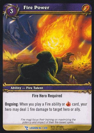 World of Warcraft TCG | Fire Power - March of the Legion 46/319 | The Nerd Merchant