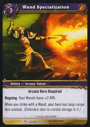 World of Warcraft TCG | Wand Specialization - March of the Legion 54/319 | The Nerd Merchant