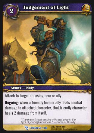 World of Warcraft TCG | Judgement of Light - March of the Legion 58/319 | The Nerd Merchant