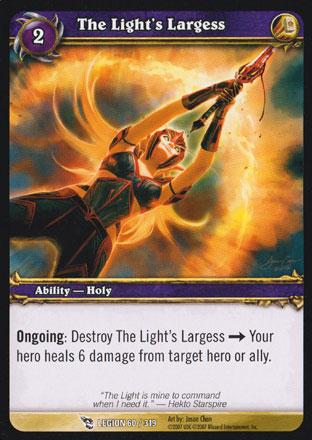 World of Warcraft TCG | The Light's Largess - March of the Legion 60/319 | The Nerd Merchant