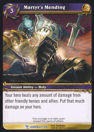 World of Warcraft TCG | Martyr's Mending - March of the Legion 61/319 | The Nerd Merchant