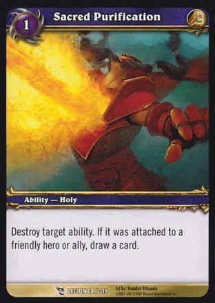 World of Warcraft TCG | Sacred Purification (Foil) - March of the Legion 64/319 | The Nerd Merchant
