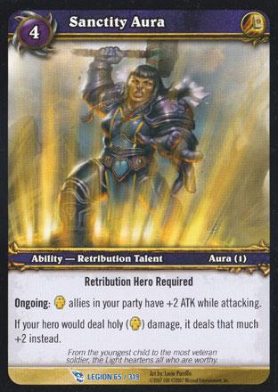 World of Warcraft TCG | Sanctity Aura - March of the Legion 65/319 | The Nerd Merchant
