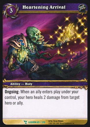 World of Warcraft TCG | Heartening Arrival - March of the Legion 69/319 | The Nerd Merchant