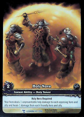 World of Warcraft TCG | Holy Nova (Extended Art) - March of the Legion 70/319 | The Nerd Merchant