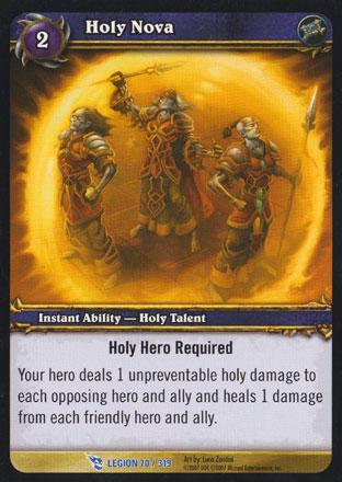 World of Warcraft TCG | Holy Nova - March of the Legion 70/319 | The Nerd Merchant