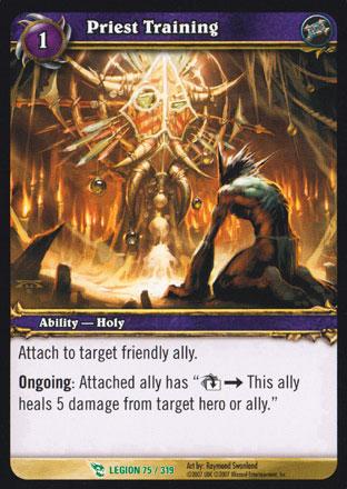 World of Warcraft TCG | Priest Training - March of the Legion 75/319 | The Nerd Merchant