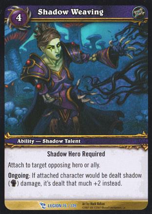 World of Warcraft TCG | Shadow Weaving - March of the Legion 76/319 | The Nerd Merchant