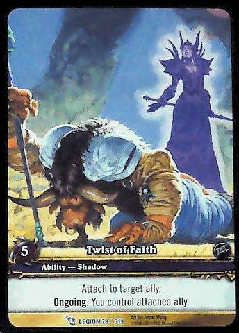 World of Warcraft TCG | Twist Of Faith (Extended Art) - March of the Legion 78/319 | The Nerd Merchant