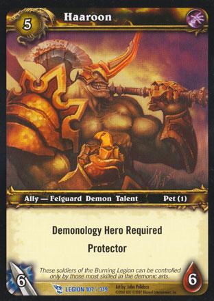 World of Warcraft TCG | Haaroon - March of the Legion 107/319 | The Nerd Merchant