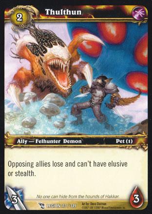 World of Warcraft TCG | Thulthun - March of the Legion 113/319 | The Nerd Merchant