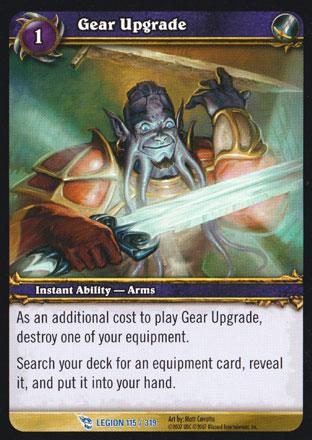 World of Warcraft TCG | Gear Upgrade - March of the Legion 115/319 | The Nerd Merchant