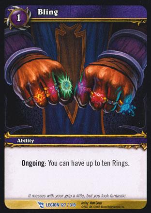 World of Warcraft TCG | Bling - March of the Legion 127/319 | The Nerd Merchant