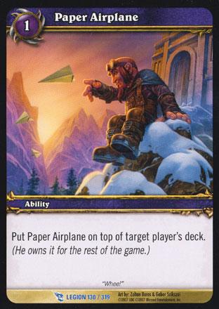 World of Warcraft TCG | Paper Airplane - March of the Legion 130/319 | The Nerd Merchant