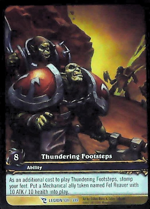 World of Warcraft TCG | Thundering Footsteps (Extended Art) - March of the Legion 131/319 | The Nerd Merchant