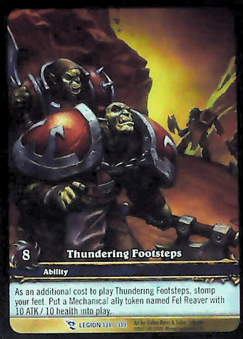 World of Warcraft TCG | Thundering Footsteps (Extended Art) - March of the Legion 131/319 | The Nerd Merchant