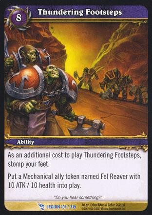 World of Warcraft TCG | Thundering Footsteps - March of the Legion 131/319 | The Nerd Merchant