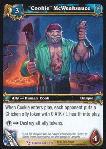 World of Warcraft TCG | "Cookie" McWeaksauce - March of the Legion 144/319 | The Nerd Merchant