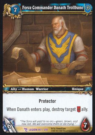 World of Warcraft TCG | Force Commander Danath Trollbane - March of the Legion 147/319 | The Nerd Merchant