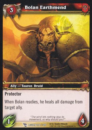 World of Warcraft TCG | Bolan Earthmend - March of the Legion 178/319 | The Nerd Merchant