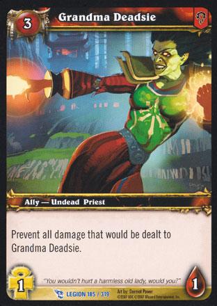 World of Warcraft TCG | Grandma Deadsie - March of the Legion 185/319 | The Nerd Merchant