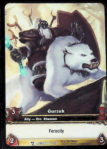 World of Warcraft TCG | Gurzuk (Extended Art) - March of the Legion 187/319 | The Nerd Merchant