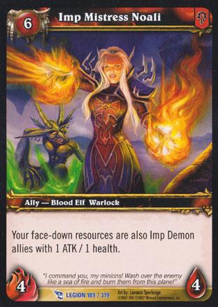 World of Warcraft TCG | Imp Mistress Noali - March of the Legion 189/319 | The Nerd Merchant