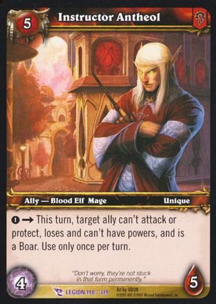 World of Warcraft TCG | Instructor Antheol - March of the Legion 190/319 | The Nerd Merchant