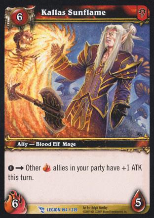 World of Warcraft TCG | Kallas Sunflame - March of the Legion 194/319 | The Nerd Merchant