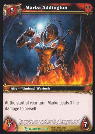 World of Warcraft TCG | Marka Addington - March of the Legion 195/319 | The Nerd Merchant