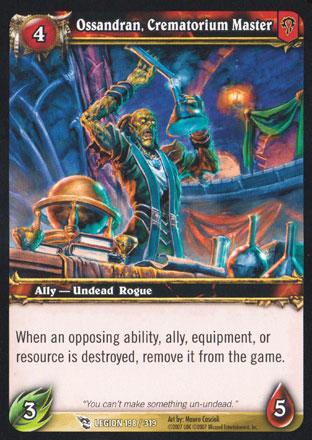 World of Warcraft TCG | Ossandran, Crematorium Master - March of the Legion 198/319 | The Nerd Merchant