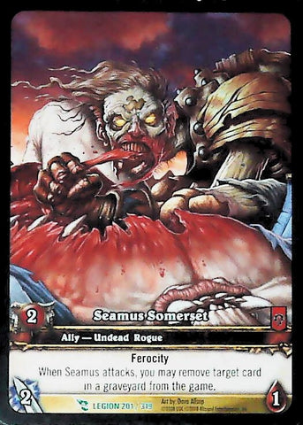 World of Warcraft TCG | Seamus Somerset (Extended Art) - March of the Legion 201/319 | The Nerd Merchant