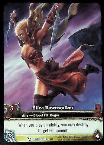 World of Warcraft TCG | Silea Dawnwalker (Extended Art) - March of the Legion 203/319 | The Nerd Merchant