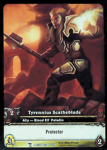 World of Warcraft TCG | Tyrennius Scatheblade (Extended Art) - March of the Legion 206/319 | The Nerd Merchant