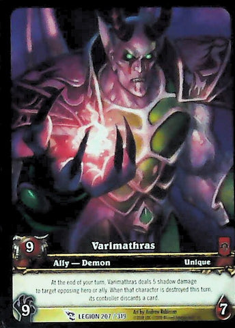 World of Warcraft TCG | Varimathras (Extended Art) - March of the Legion 207/319 | The Nerd Merchant