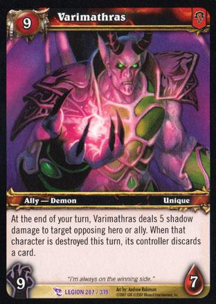 World of Warcraft TCG | Varimathras - March of the Legion 207/319 | The Nerd Merchant