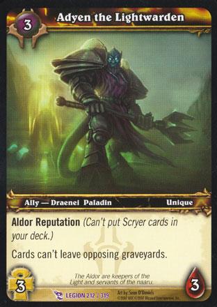 World of Warcraft TCG | Adyen the Lightwarden - March of the Legion 212/319 | The Nerd Merchant