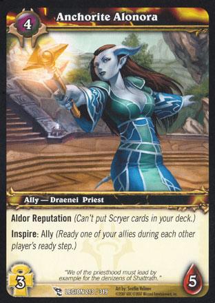 World of Warcraft TCG | Anchorite Alonora - March of the Legion 213/319 | The Nerd Merchant