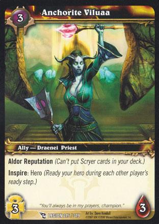 World of Warcraft TCG | Anchorite Viluaa - March of the Legion 215/319 | The Nerd Merchant